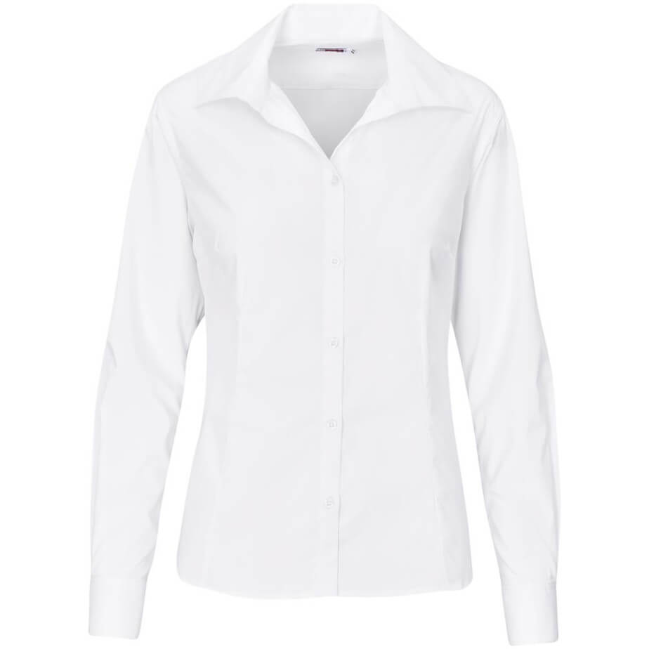 Ladies Long Sleeve Sheffield White